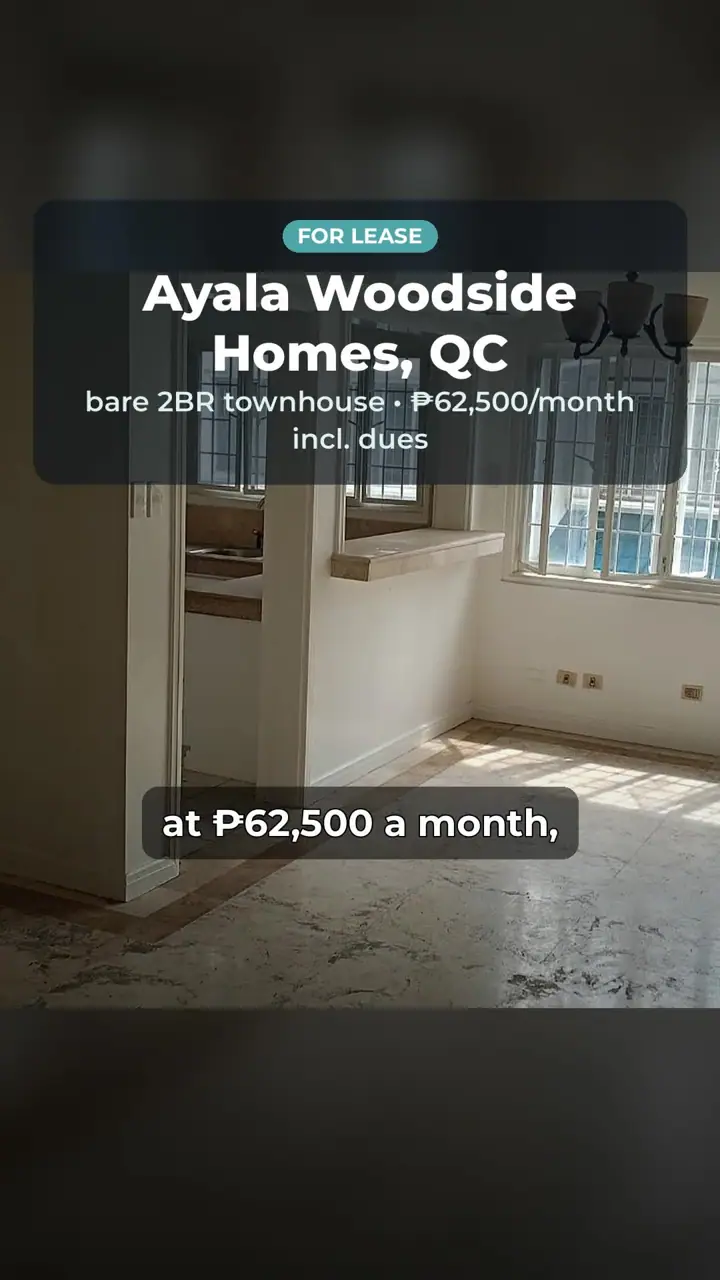 Bare 2BR Townhouse for Lease, Ayala Woodside Homes